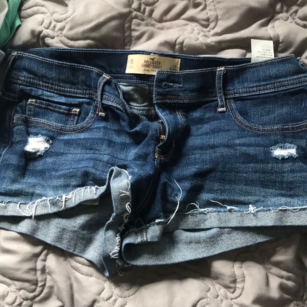 Dark jean shorts